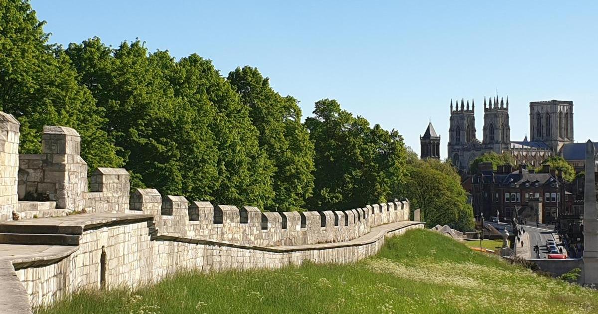 Person in hospital after falling from York city walls