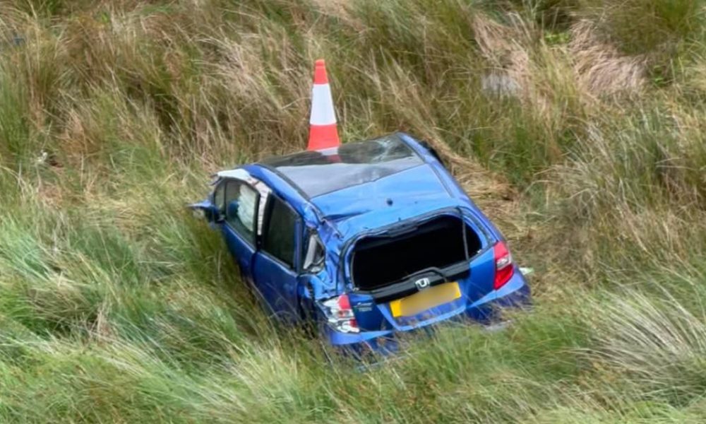 Fresh Rivington Road safety concerns after car crashes into ditch