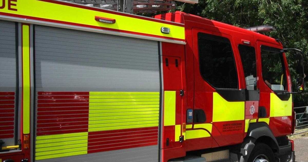 Person trapped behind door - North Yorkshire fire calls