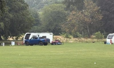 Traveller encampment remains at Moss Bank Park after order to leave