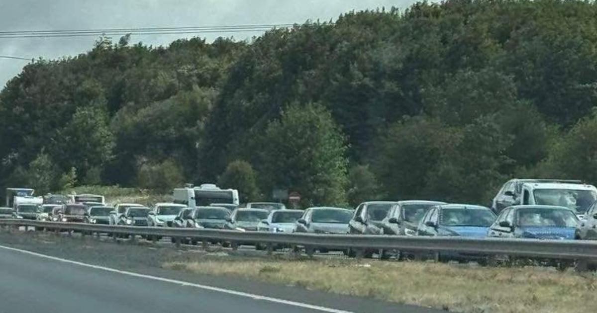 York - A64 delay near Tadcaster heading towards the A1(M)