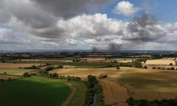 North Yorkshire crews tackle fire near RAF Leeming