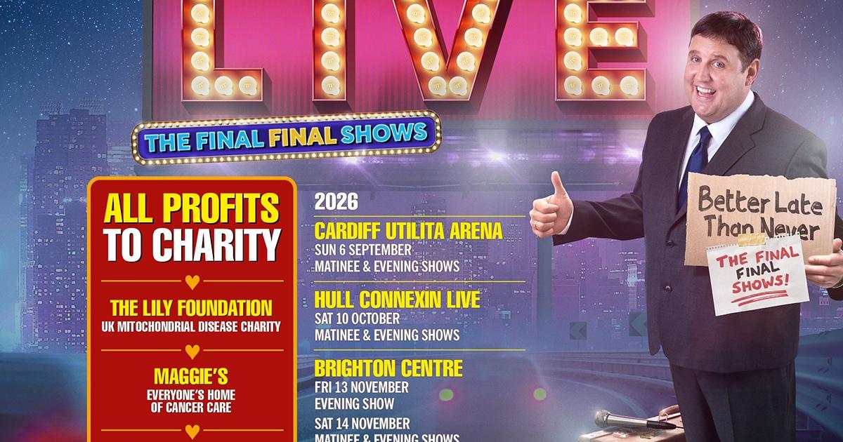 Peter Kay announces final dates for record-breaking tour