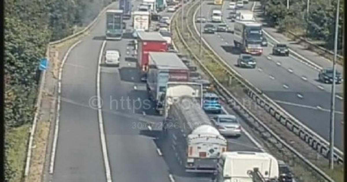 M6 shut earlier after five-vehicle crash shut road for hours