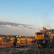 Combine completely destroyed in Settrington field fire