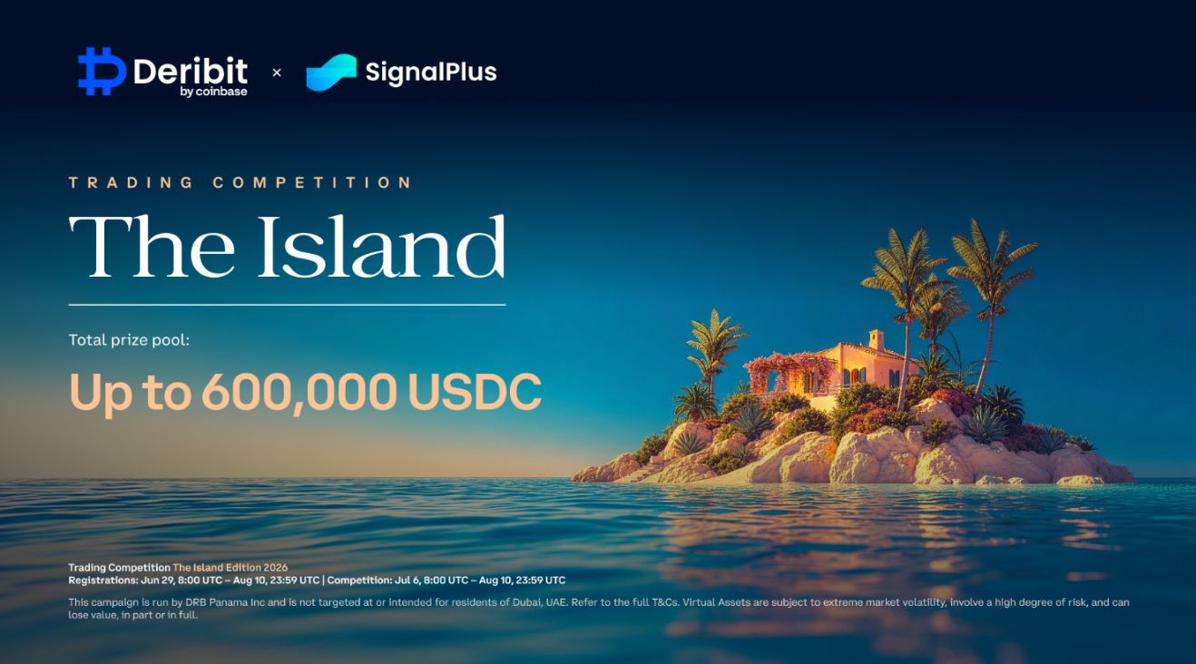 Deribit and SignalPlus Launch The Island Trading Competition With Up to $600,000 USDC in Prizes