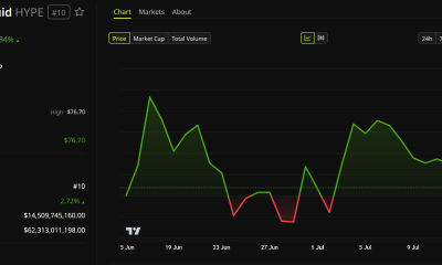 Hyperliquid (HYPE) Price Performance. Source: BeInCrypto