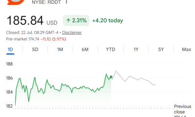 Reddit (RDDT) Stock Performance. Source: Google Finance