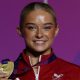 Ruby Evans with her gold medal