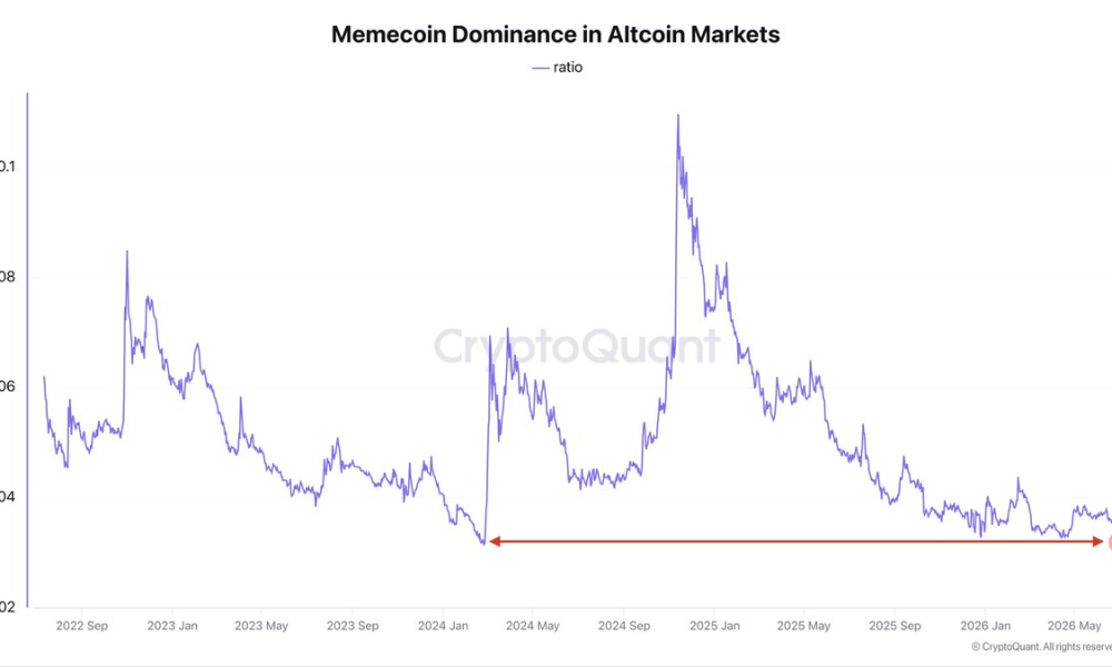 Meme coin holders are becoming increasingly rare. Source: CryptoQuant