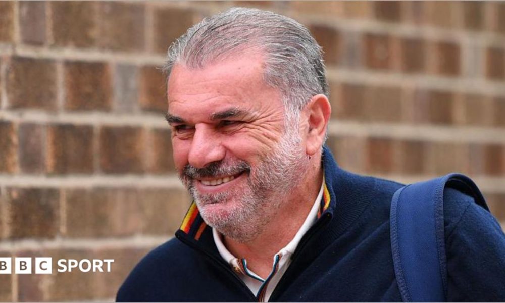 Ange Postecoglou  smiling