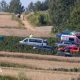 Emergency services work at the site where an unidentified flying object, believed to be a Russian cruise missile, as Ukraine's foreign minister said on Thursday, fell after violating Polish airspace