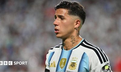 Enzo Fernandez while playing for Argentina