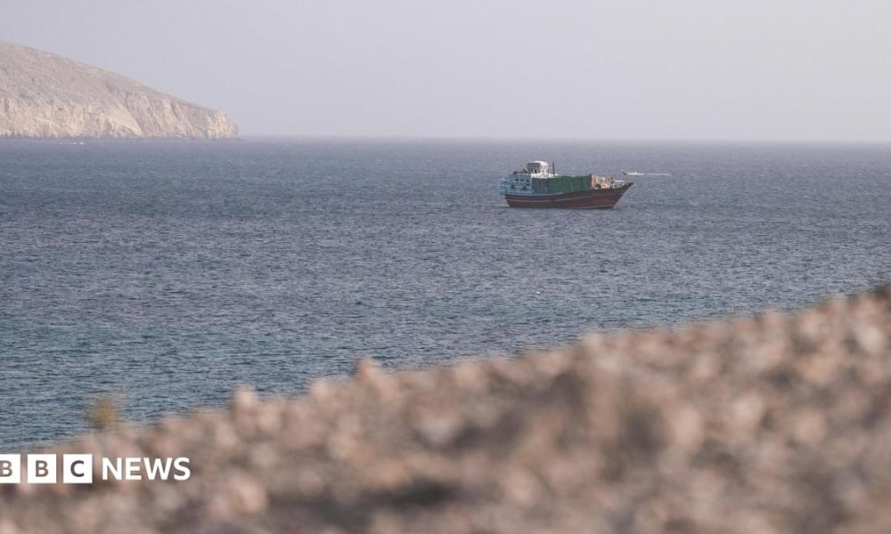 The Strait of Hormuz on Thursday