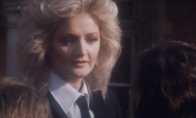 Bonnie Tyler in the Total Eclipse of the Heart music video.