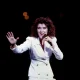 Céline Dion on stage at Eurovision in 1988