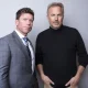 Taylor Sheridan and Kevin Costner pictured together in 2018