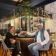 The author and Bob ending a long day at the hotel bar with their favorite drink, Old Fashioneds.