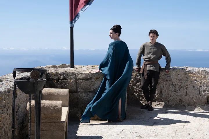 Anne Hathaway and Tom Holland in The Odyssey