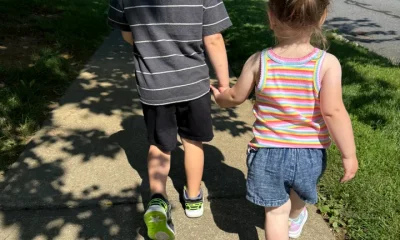 The author's two small children
