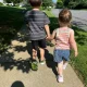 The author's two small children