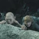 Elijah Wood and Sean Astin In The Lord Of The Rings: The Return Of The King, with Andy Serkis' character Gollum
