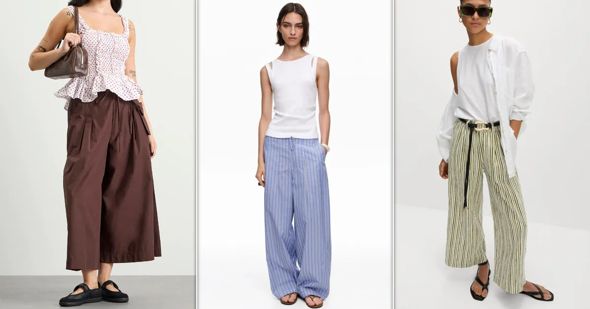 The13 Best Wide-Legged And Cropped Trousers For Summer, From M&S To Uniqlo