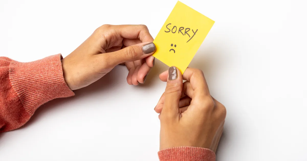 What Does It Mean If You Say 'Sorry' A Lot?