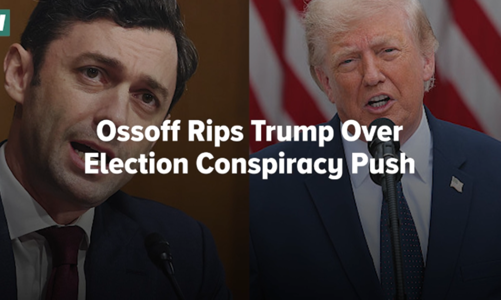 Ossoff Rips Trump Over Election Conspiracy Push
