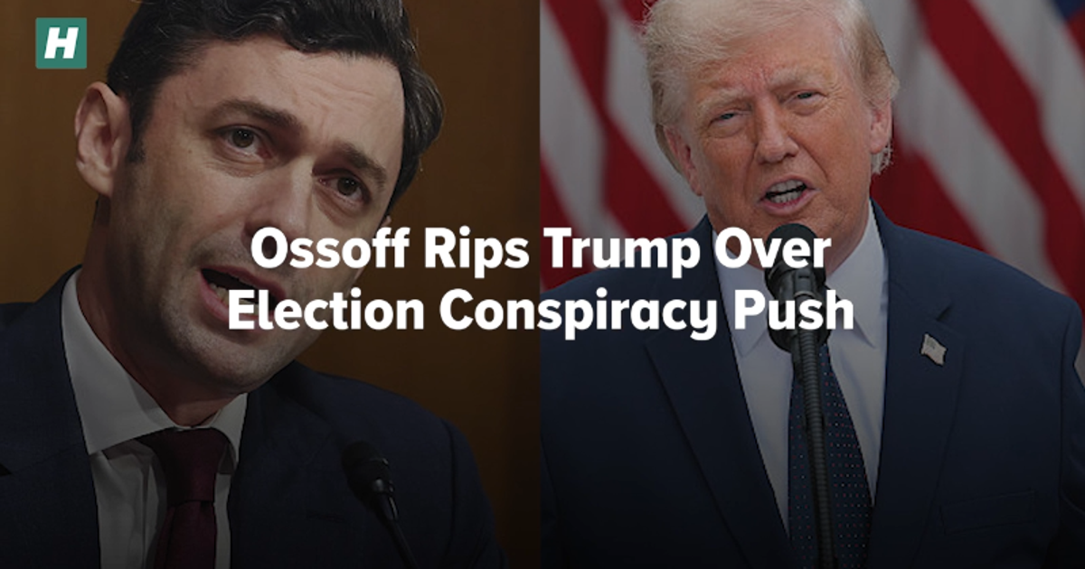 Ossoff Rips Trump Over Election Conspiracy Push