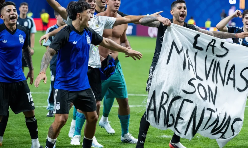 Minister Hits Out At Argentine Football Team Over Falklands Banner