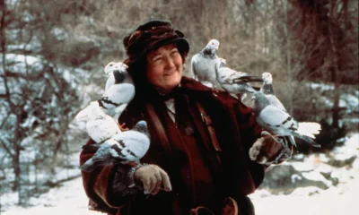 Brenda Frick on the set of Home Alone 2