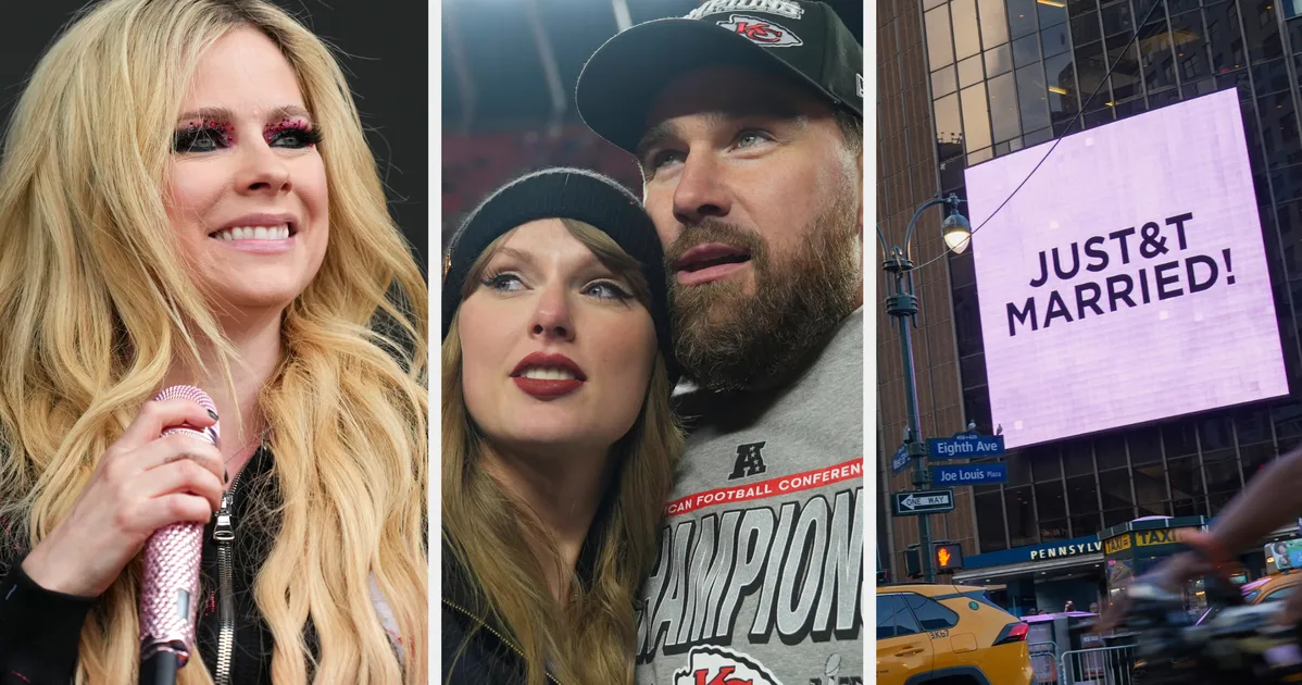 Avril Lavigne Performed Sk8r Boi At Taylor Swift And Travis Kelce's Wedding Reception