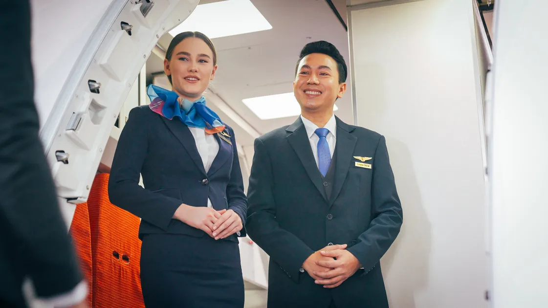 Why Flight Attendants Greet Passengers At The Door