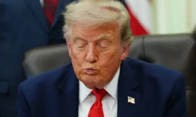 President Donald Trump speaks in the Oval Office of the White House about Dulles International Airport modernization, Wednesday, July 29, 2026, in Washington.