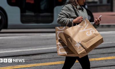 Woman shopping at Macys