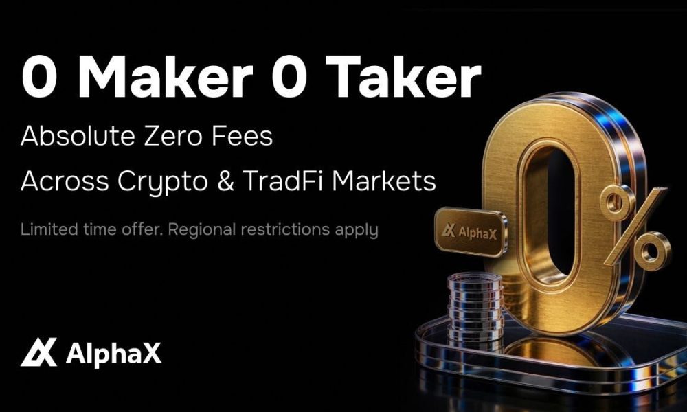 AlphaX Rolls Out Global Zero-Fee Trading Initiative Across TradFi and Crypto Markets