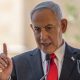 Benjamin Netanyahu speaks at an event in East Jerusalem.