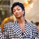 Angel Reese golden swimsuit post pics photo shoot WNBA