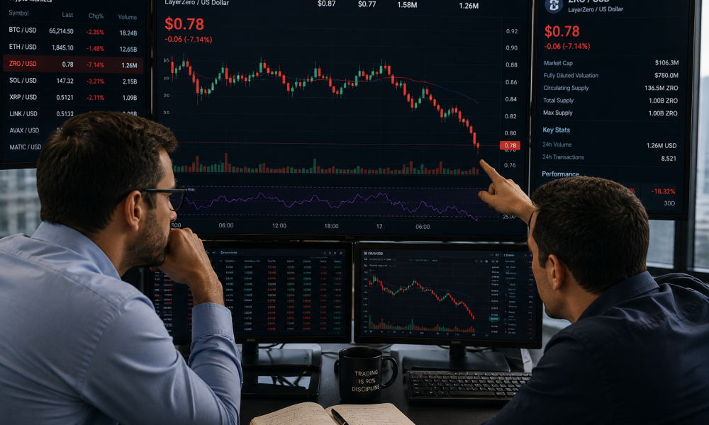 ZRO slides 4% ahead of 25.7 million token unlock