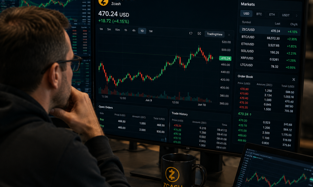 ZEC surges 4%, targets new weekly high