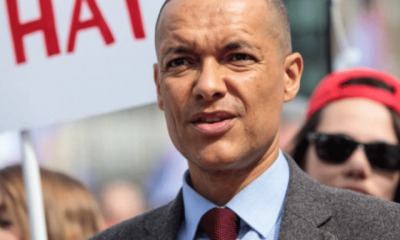 MP Clive Lewis pictured at a rally