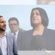 Zack Polanski of the Green Party and Andy Burnham and Shabana Mahmood of the Labour Party