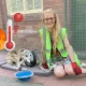 Hannah Spencer of the Green Party and a maxed out thermometer