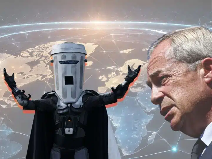 Count Binface and Nigel Farage of Reform UK