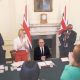 Labour Keir Starmer being applauded by his cabinet
