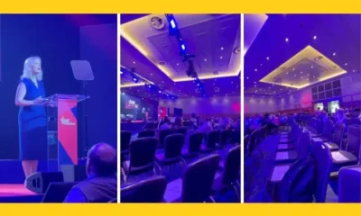 Liz Truss speaking at CPAC