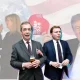 Judge Susan Brnovich, Donald Trump, Nigel Farage of Reform UK, and Posh George Cottrell