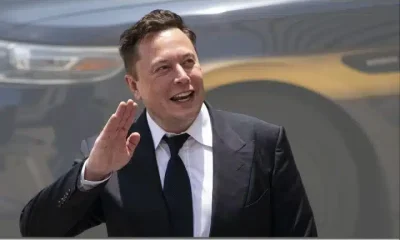 Elon Musk waving