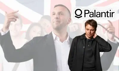 Zack Polanski of the Green Party and Louis Mosley of Palantir